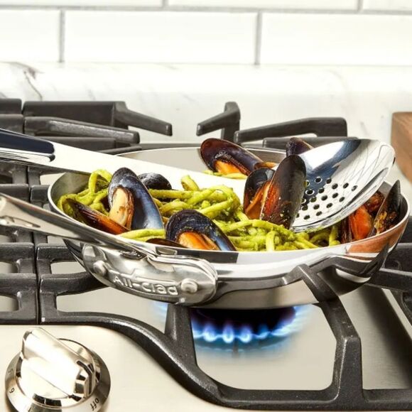 All-Clad Stainless Steel Slotted Spoon - Picture 4 of 9